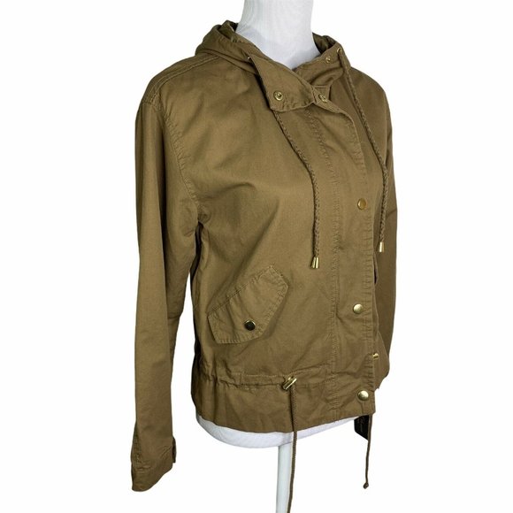 Bella Donna Hooded Waist String Anorak Jacket - Picture 5 of 12